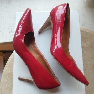 Cole Haan Red Patent Leather Pumps Nike Air size 8.5